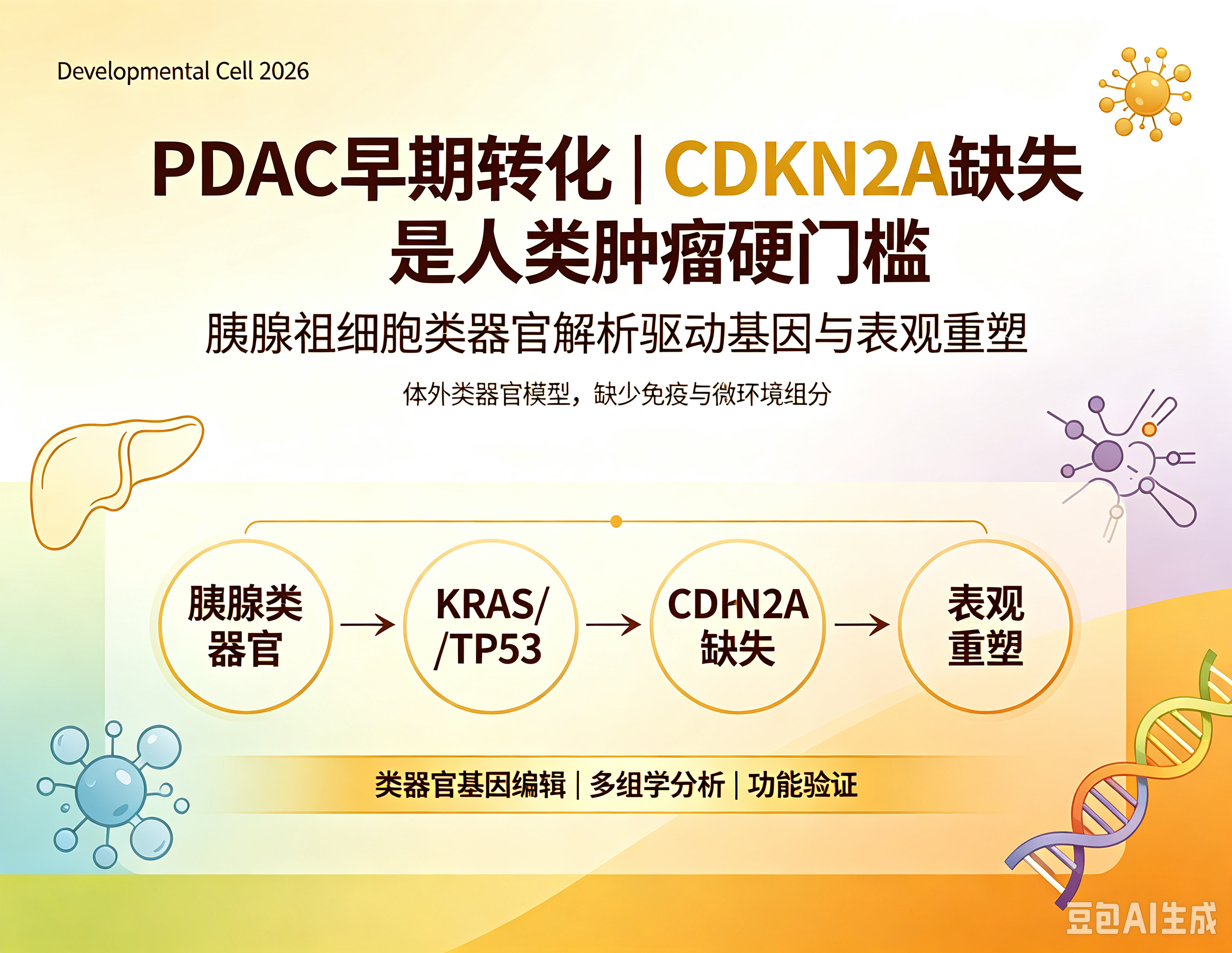 为什么人PDAC模型必须有CDKN2A缺失？Developmental Cell用类器官还原早期转化
