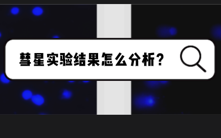 彗星实验结果怎么分析？