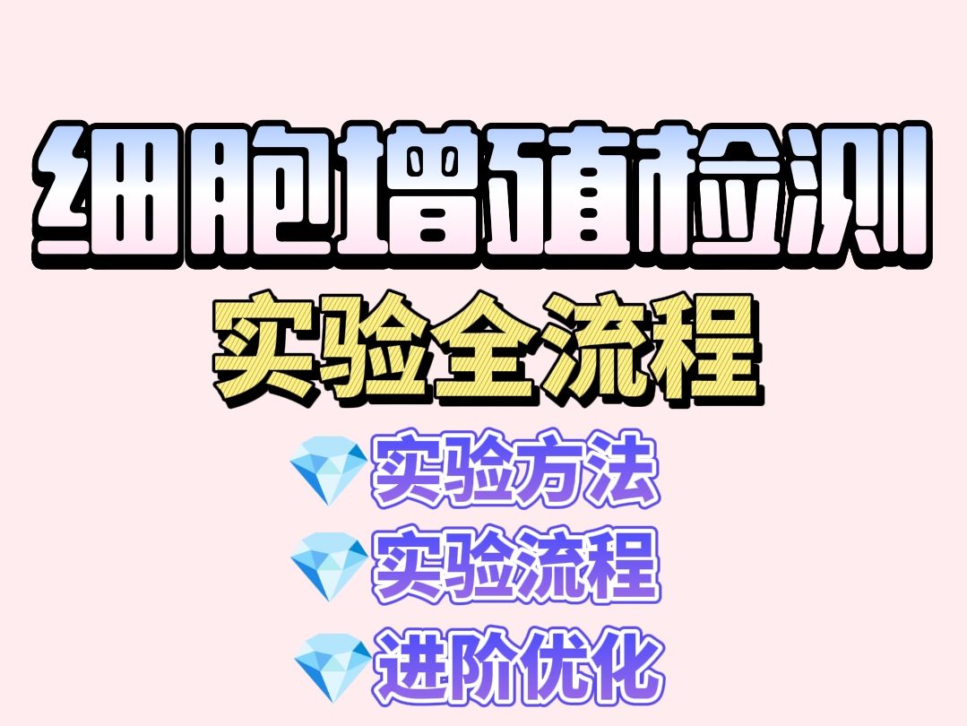 细胞增殖实验全流程详解：从样本处理到数据解读（附避坑指南）